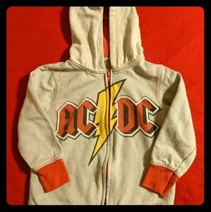 Live Nation ACDC Boys Zip Up Hoodie Size 5T